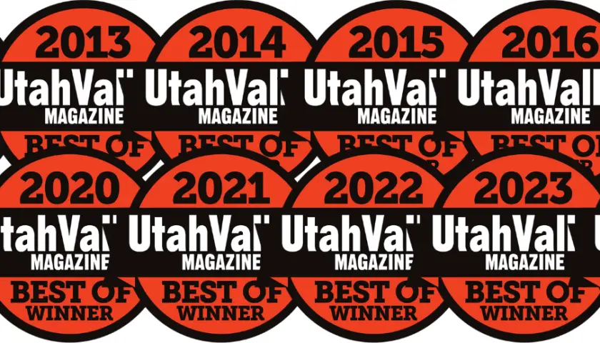 Best Of Utah Valley Magazine 2025 winner